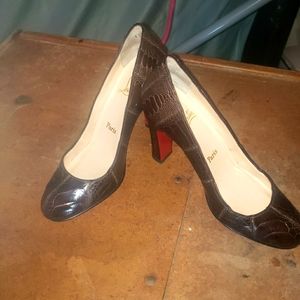 Louboutin alligator heels